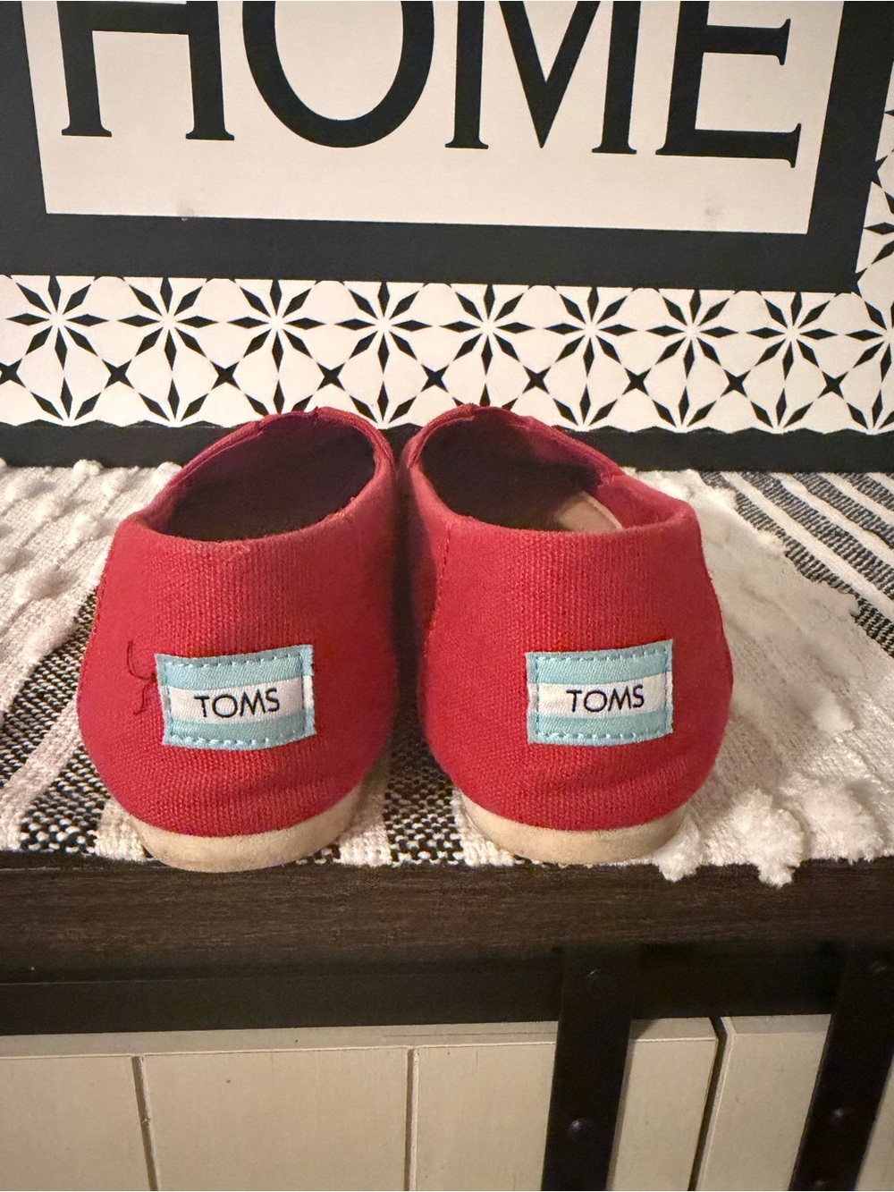 Red TOMS Shoes